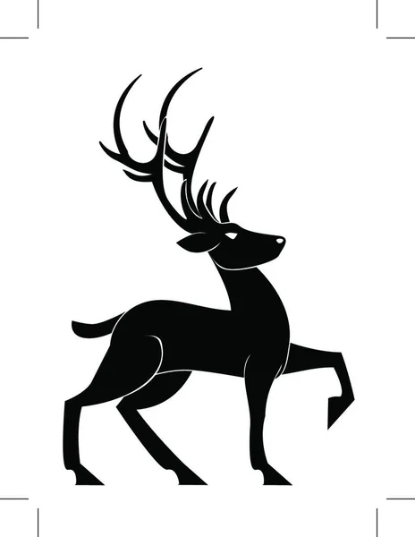鹿野生動物動物動物 — ストックベクタ