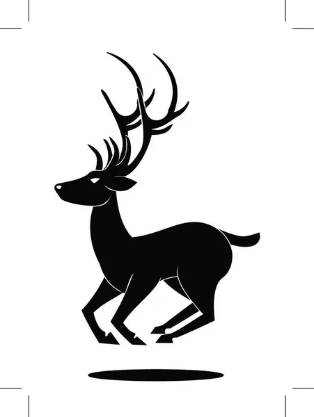 鹿野生動物動物動物 — ストックベクタ