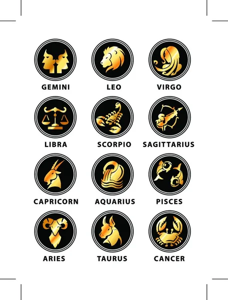 Signo Del Zodíaco Astrología — Vector de stock
