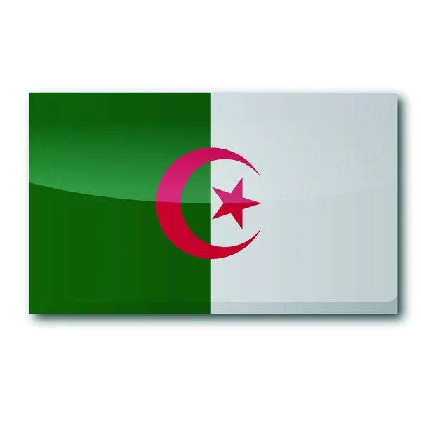 Bandera Algeria Ilustración Vectorial — Archivo Imágenes Vectoriales