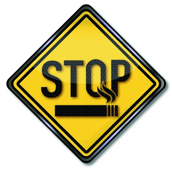 Slutte Røyke Slutte Røyke – stockvektor