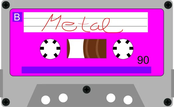 Cassette Old School Tape — Stock Vector