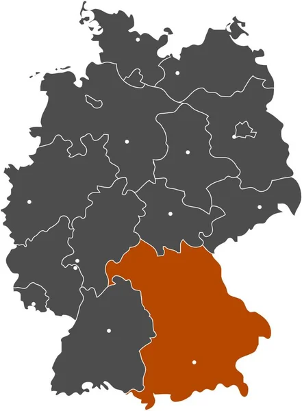 Maisfeld Alemania Bavaria — Vector de stock