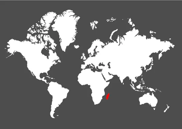 Landschaft Auf Madagaskar — Stockvektor