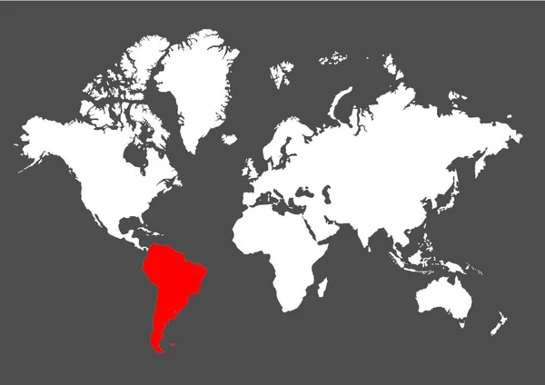 虫眼鏡で世界地図を作り — ストックベクタ