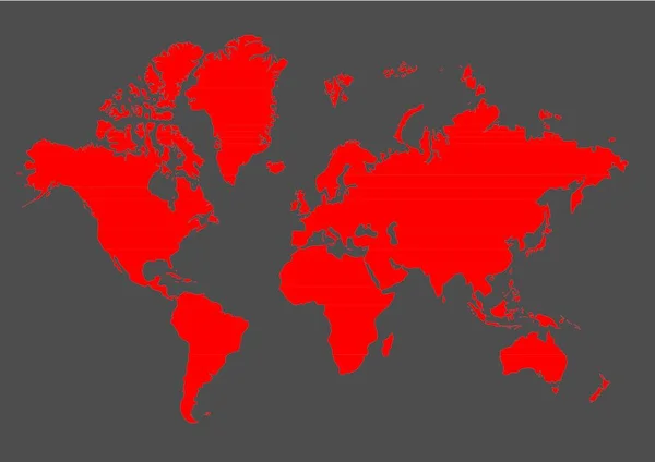 Vector Mapa Del Mundo Mapa Del Planeta Tierra — Vector de stock