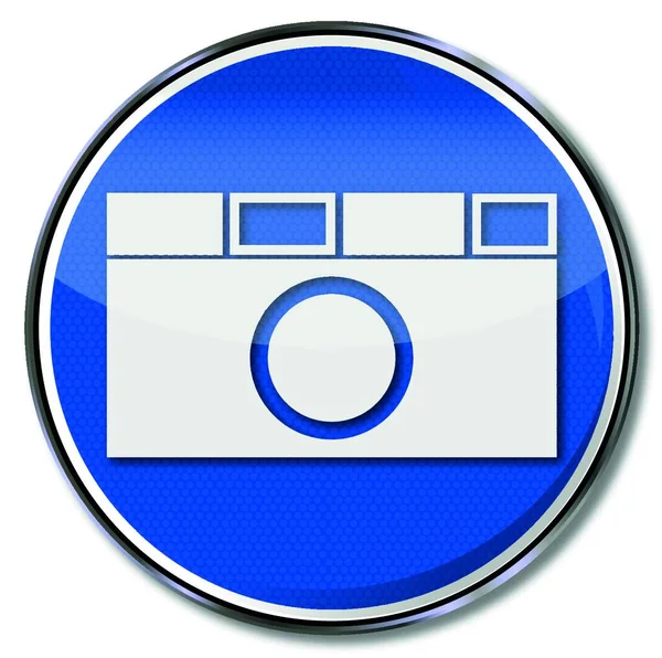 Câmera Placa Câmera Compacta — Vetor de Stock