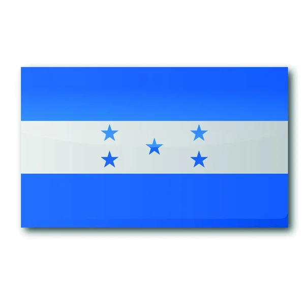 Flag Honduras Vektör Illüstrasyonu — Stok Vektör