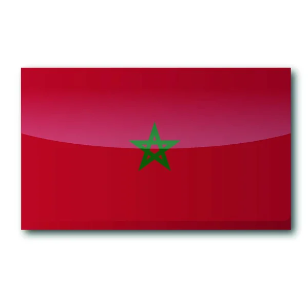 Bandera Morocco Ilustración Vectorial — Archivo Imágenes Vectoriales