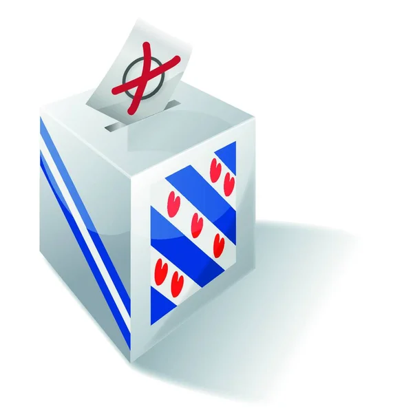 Cuadro Selección Friesland Derecho Voto — Vector de stock