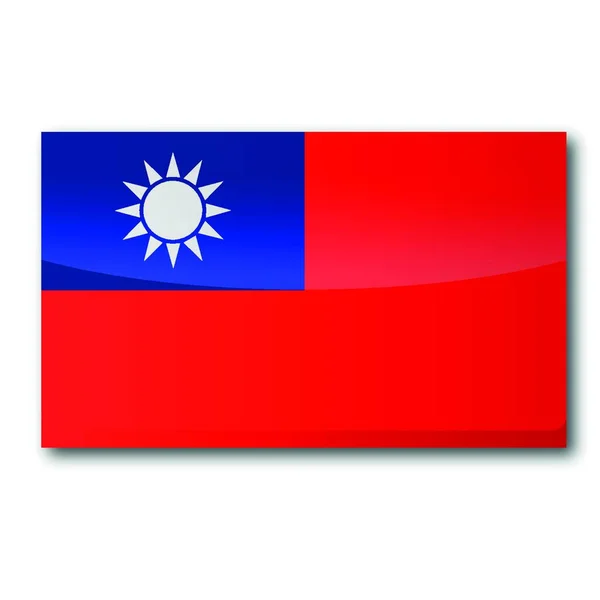 Flag Taiwan Vector Illustration — Stock Vector