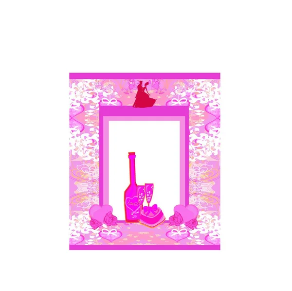 Invitation Florale Bal Promo — Image vectorielle