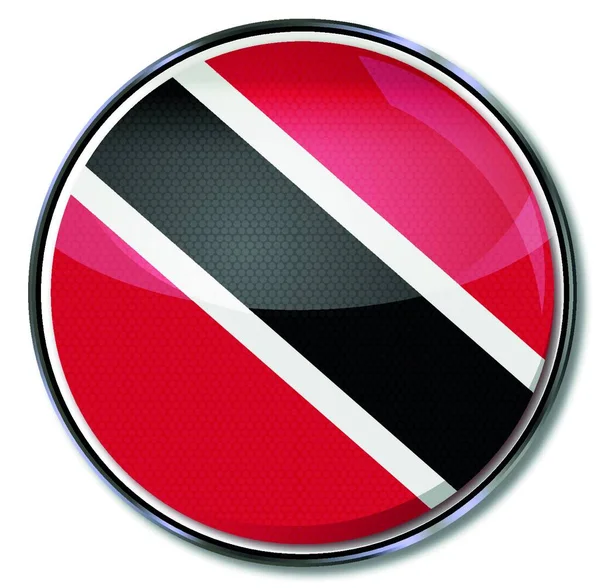 Tlačítko Trinidad Tobago — Stockový vektor