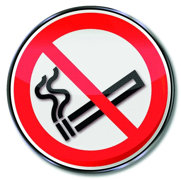 禁煙標識喫煙禁止 — ストックベクタ