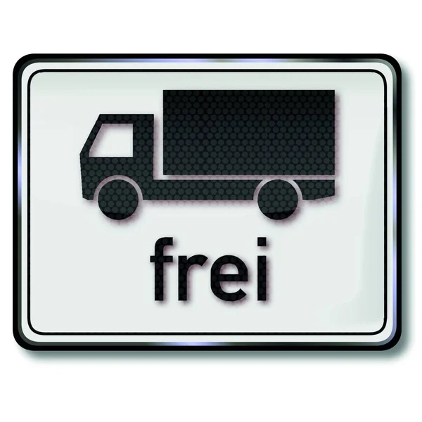 Signo Libre Para Camiones — Vector de stock