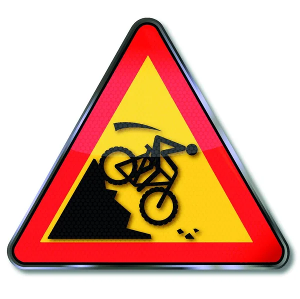 Auffahrunfall Mit Mountainbike Hang — Stockvektor