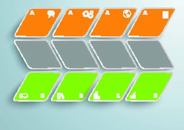 灰色背景上的Rhombus信息图形设计 Eps 10矢量文件 — 图库矢量图片