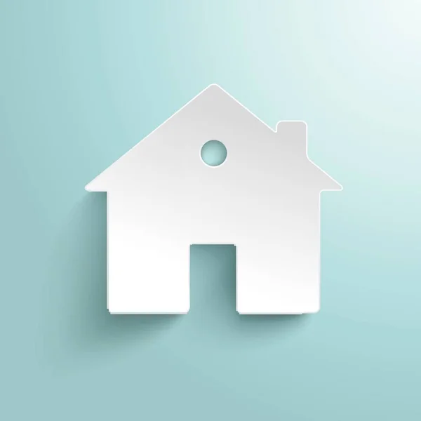 灰色の背景に白い家とインフォグラフィック — ストックベクタ