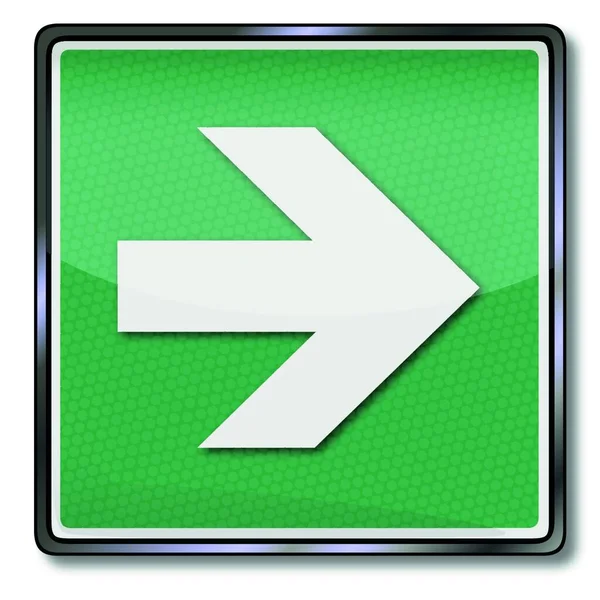 Exit Suffix Right Arrow — Vector de stock