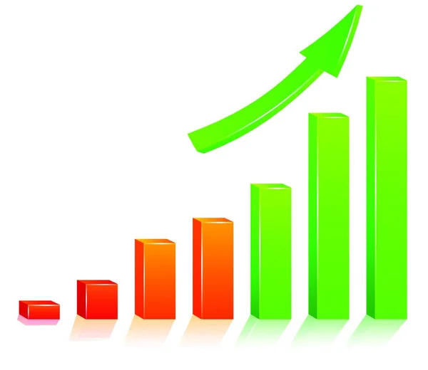 Vektor Illustration Framgång Grafik Vit Bakgrund — Stock vektor