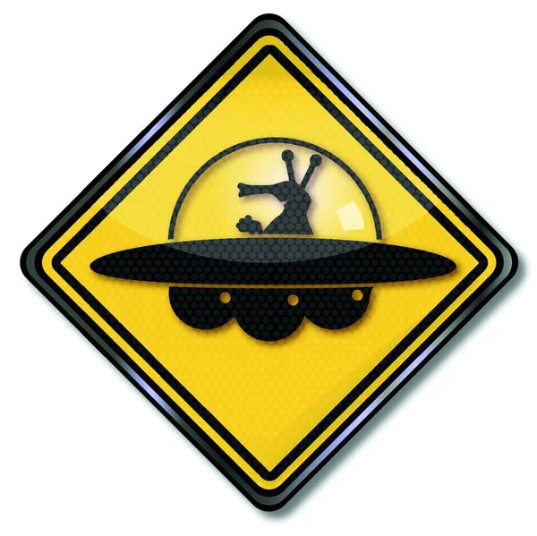 Escudo Com Marinheiro Ufo — Vetor de Stock