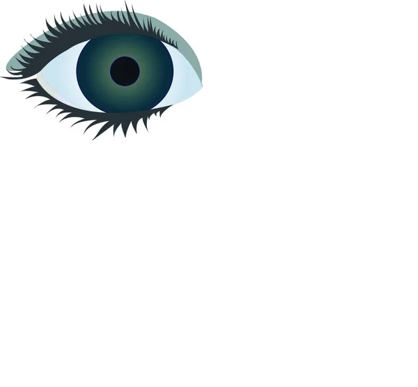 Голубой Глаз Векторная Иллюстрация Eps10 — стоковый вектор