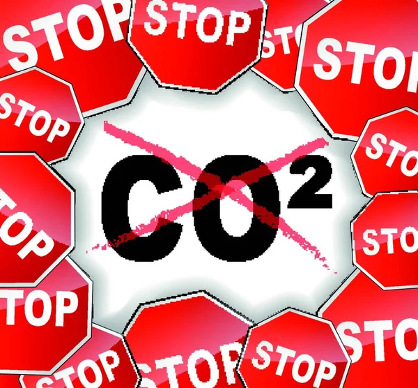 Illustrazione Vettoriale Del Concetto Stop Pollution Background — Vettoriale Stock
