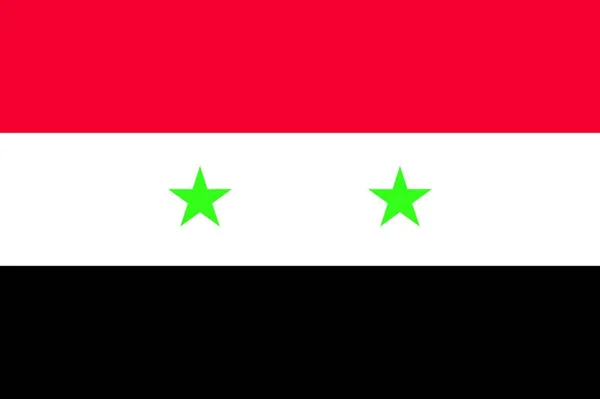 Vektor Szíriai Arab Köztársaság Zászló — Stock Vector
