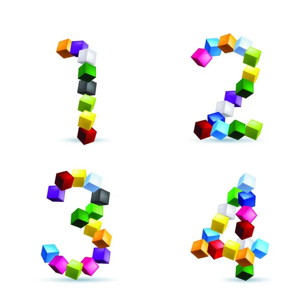 Figures Blocs Colorés — Image vectorielle