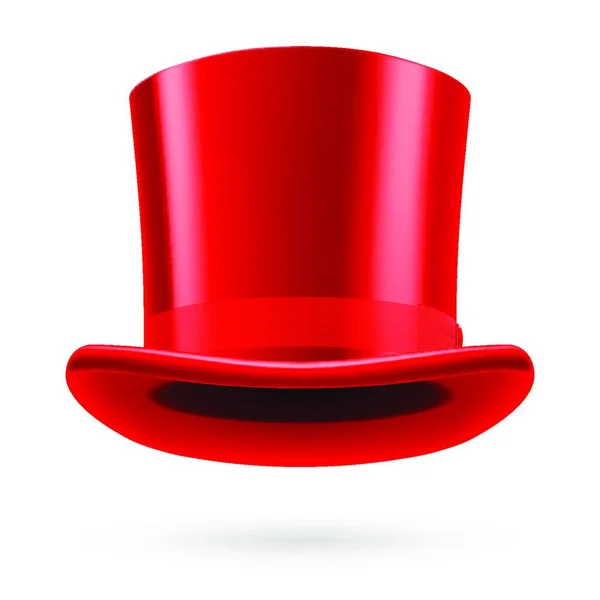 Beyaz Arka Planda Kırmızı Şapka — Stok Vektör