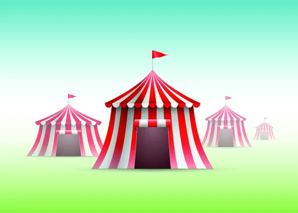 Векторная Иллюстрация Цирковой Палатки — стоковый вектор