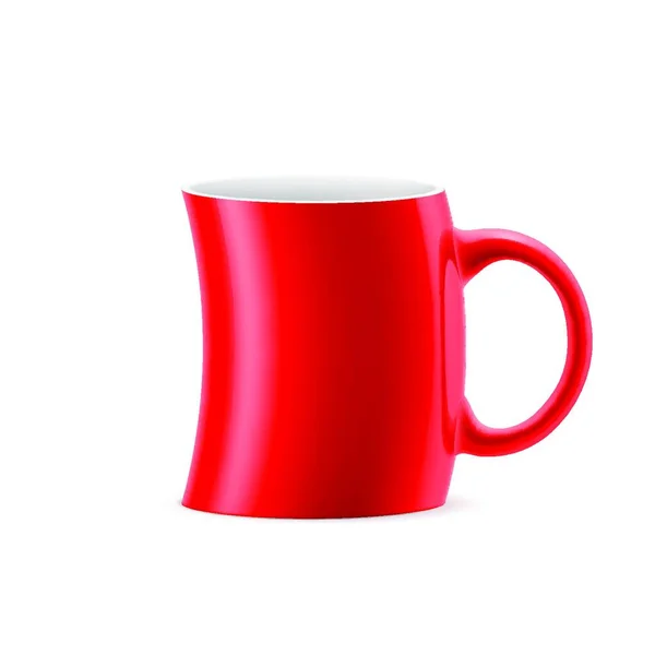 Coupe Courbe Rouge Quelque Chose Est Sur Fond Blanc — Image vectorielle