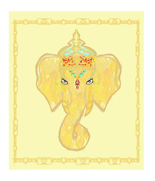 Ilustración Creativa Del Señor Hindú Ganesha — Vector de stock