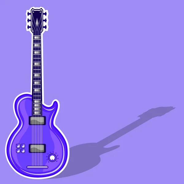 Instrumento Musical Guitarra Música — Vetor de Stock