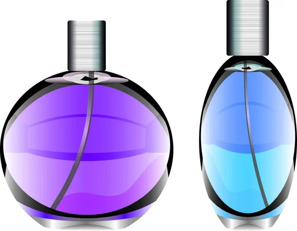 Vektorillustration Eines Glases Parfüm — Stockvektor