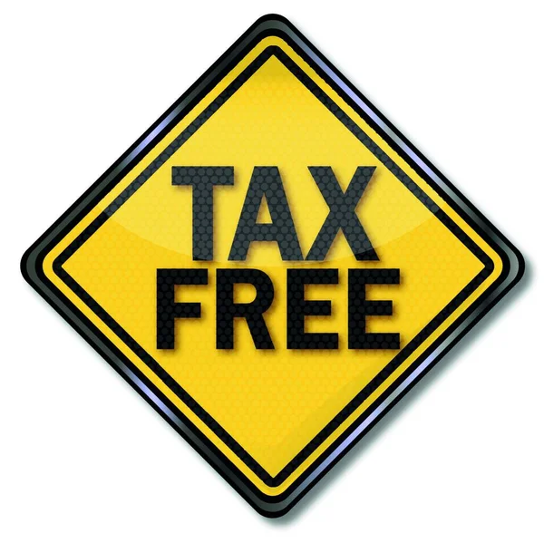 Firmar Libre Impuestos Atención — Archivo Imágenes Vectoriales