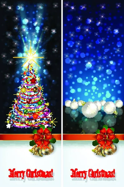 Cumprimentos Celebração Abstrata Com Elementos Ilustrativos Natal —  Vetores de Stock