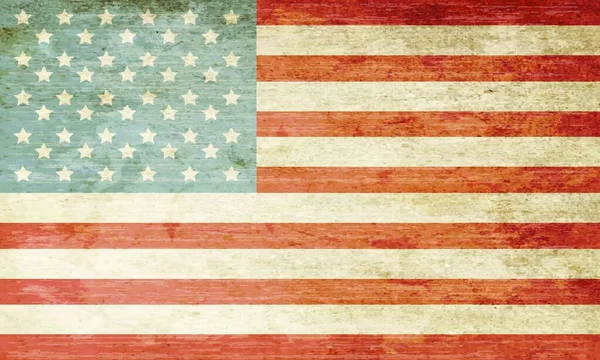 Grunge Amerikan Bayrağı Vektör Illüstrasyonu — Stok Vektör