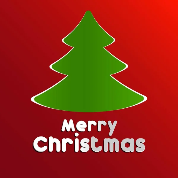Δημιουργική Καλά Χριστούγεννα Χαιρετισμός Κάρτα Διανυσματική Απεικόνιση — Διανυσματικό Αρχείο