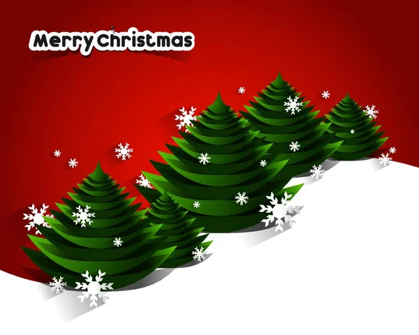 Kreatív Boldog Karácsonyt Üdvözlő Kártya Vektor Illusztráció — Stock Vector