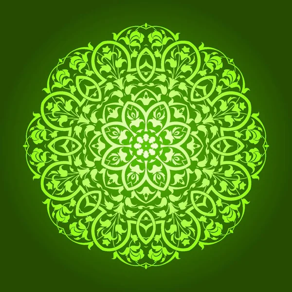 Modèle Circulaire Abstrait Design Mandala Style Conception Abstraite Persian Islamique — Image vectorielle
