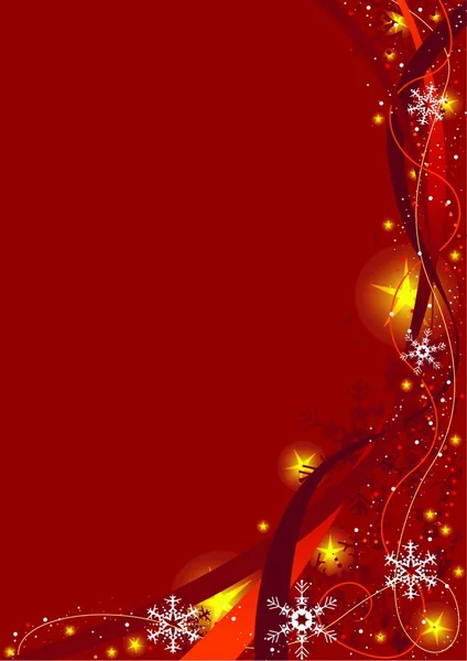 Fondo Rojo Navidad Ilustración Abstracta Coloreada Vector — Archivo Imágenes Vectoriales