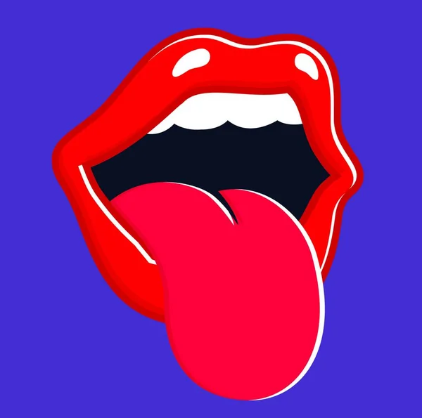 Sacando la lengua imágenes de stock de arte vectorial | Depositphotos