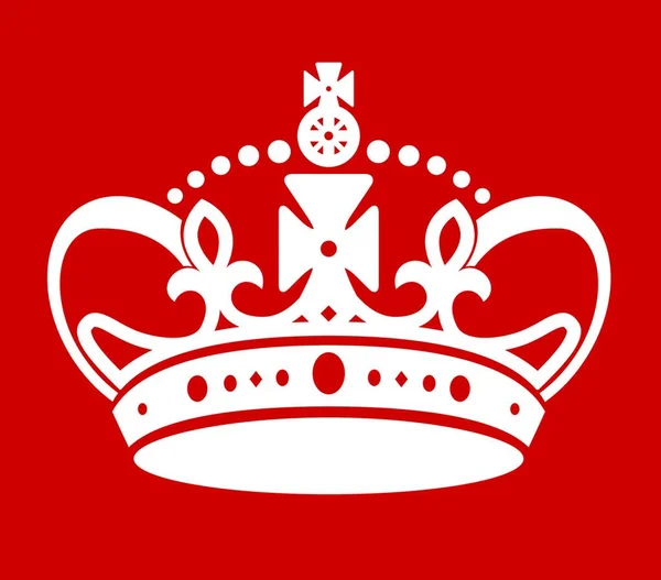 Μίμηση Της Βρετανικής Βασίλισσας Στέμμα Της Παρωδίας Αφίσα Trending Διατηρήστε — Διανυσματικό Αρχείο
