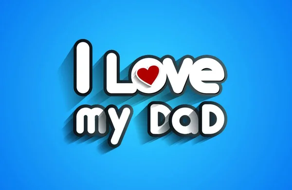 Love Dad Design Vector Illustration — Stock Vector