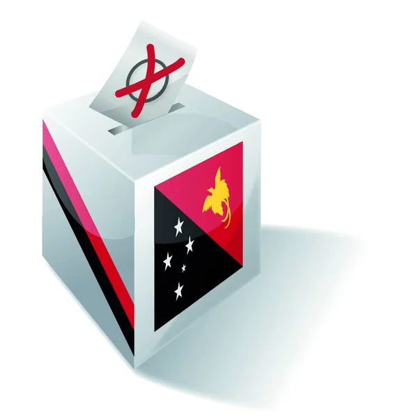 Papua Nouveau Bulletin Vote Guinée — Image vectorielle
