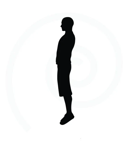 Illustration Silhouette Homme Grimpeur Sénior Isolé Sur Fond Blanc — Image vectorielle