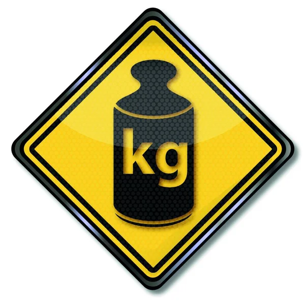 무게와 킬로그램 — 스톡 벡터
