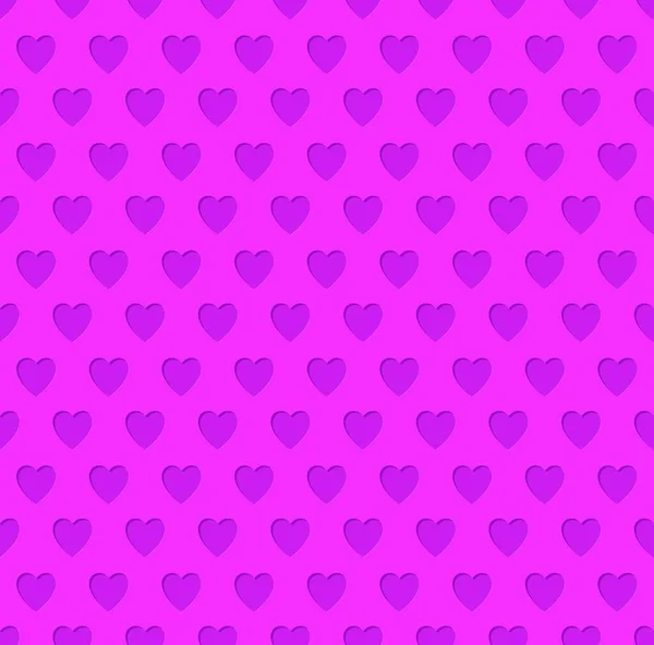 Tileable Seamless Valentine Day Heart Patterned Background — Stock Vector