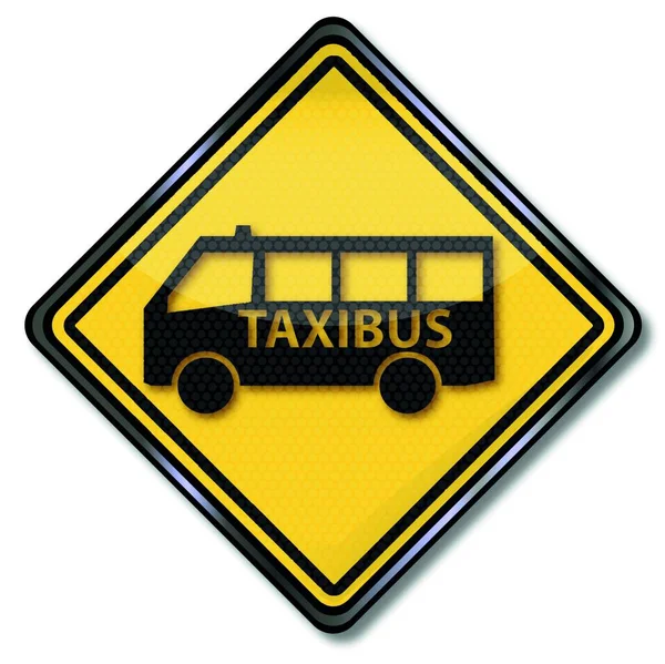 Знак Таксі Таксі Автобус — стоковий вектор
